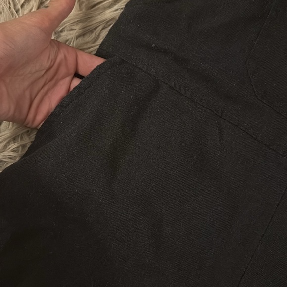 By Together linen blend overall apron front adjustable strap romper - Picture 4 of 6